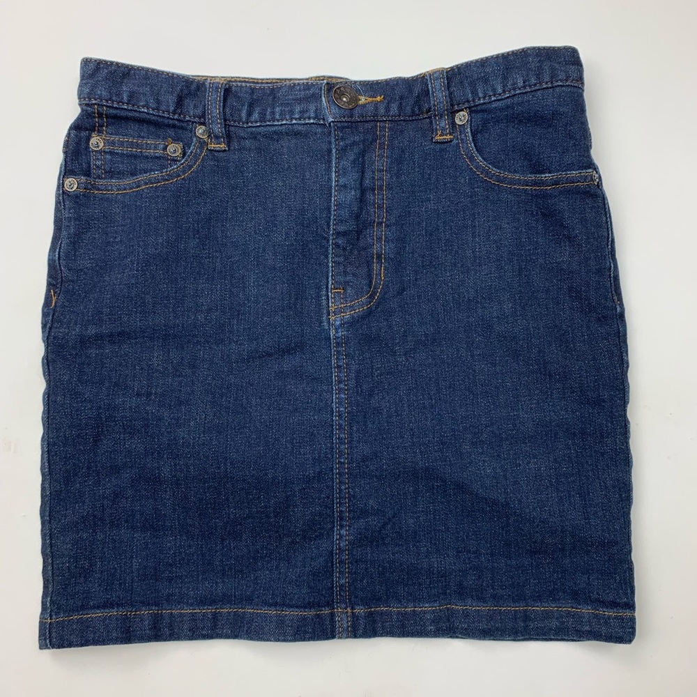 Free People Blue Jean Denim Mini Skirt Size 2 - Picture 2 of 6